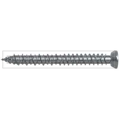 Vite in acciaio per muro, testa svasata piana con impronta TORX FFS 7,5 x 102 TX30 - Confezione da 100