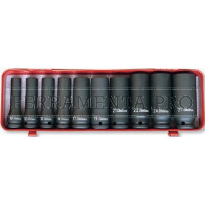 SET 10 PEZZI IN CASSETTA METALLICA 310 X 90 X H 48 MM