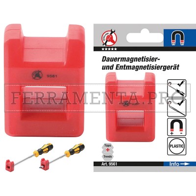 MAGNETE MAGNETIZZATORE per PUNTE CACCIAVITI UTENSILI e PARTI FERROSE