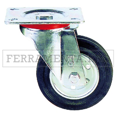 RUOTA PER CARRELLI ART. 80 ø mm  80 x 25 port. kg   50