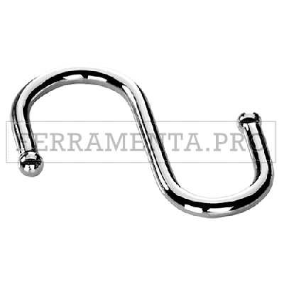 GANCI AD S PER BARRA APPENDIMESTOLI finitura cromata