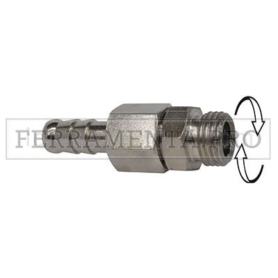 Raccordo a pressare G1/4M girevole tuboPVC 8x13