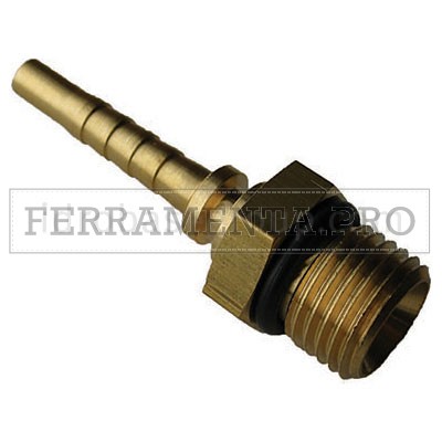 Raccordo a pressare G1/4M tubo R7 3/16 + O-Ring