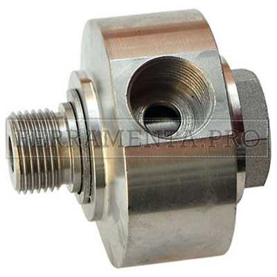 Giunto girevole 90° inox G 3/8 M-F