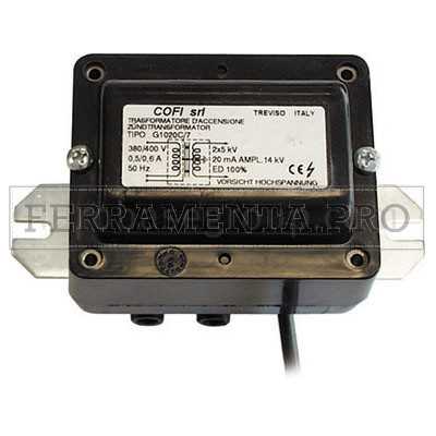 Trasformatore 2x5000V, 20mA, 1x230V-50Hz, tipo K