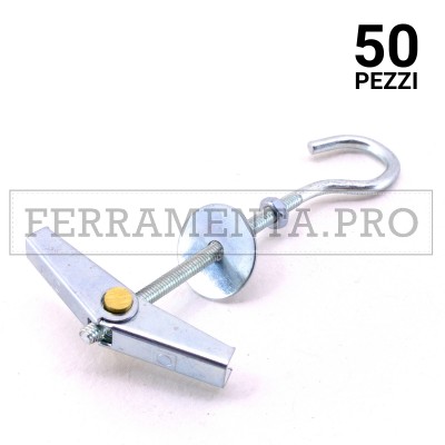 50 pezzi ANCORINA ETAF/OA - M4x14mm TASSELLO ANCORANTE METALLICO ANCORA ANCORINA ETAF/OA con OCCHIOLO APERTO