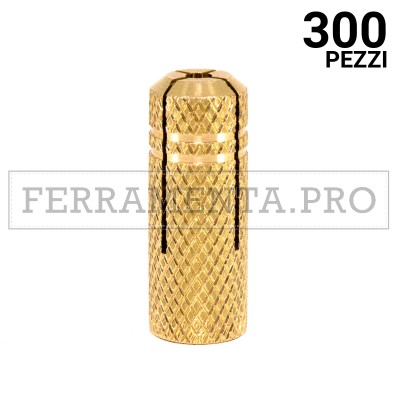 300 pezzi TASSELLO ANCORANTE in OTTONE T51 M6 TASSELLO ANCORANTE in OTTONE T51 ANCORAGGI MEDIO-PESANTI MATTONI PIETRA LEGNO CALCESTRUZZO