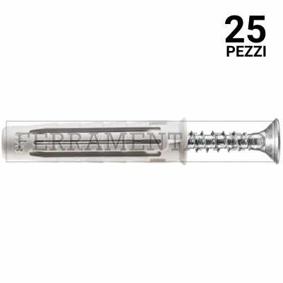 25 pezzi TASSELLO in NYLON T6/VA con VITE 10x50mm