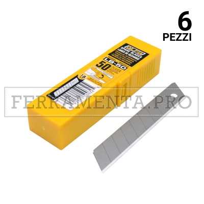 6 pezzi TUBETTO 50 LAME 18mm OLFA LB-50 RICAMBIO CUTTER TRINCETTO TAGLIERINO 