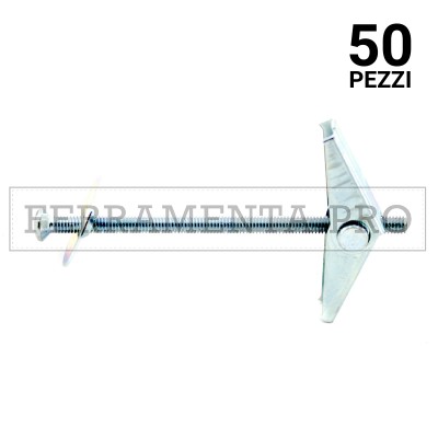 50 pezzi ANCORINA ETAF/V - M4x14mm TASSELLO ANCORANTE METALLICO ANCORA ANCORINA ETAF/V con VITE TESTA SVASATA