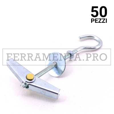 50 pezzi ANCORINA ETAF/OA - M4x12mm TASSELLO ANCORANTE METALLICO ANCORA ANCORINA ETAF/OA con OCCHIOLO APERTO