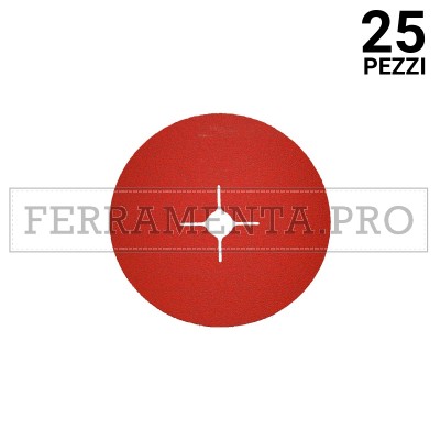 25 pezzi DISCO FIBRATO CERAMICO 115 G60 DISCO FIBRATO ABRASIVO CERAMICO in CERAMICA per FERRO ACCIAIO TITANIO ALLUMINIO