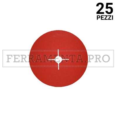 25 pezzi DISCO FIBRATO CERAMICO 115 G120 DISCO FIBRATO ABRASIVO CERAMICO in CERAMICA per FERRO ACCIAIO TITANIO ALLUMINIO