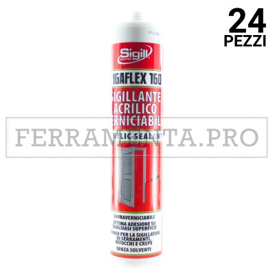 24 pezzi Pigaflex 160 300ml GRIGIO