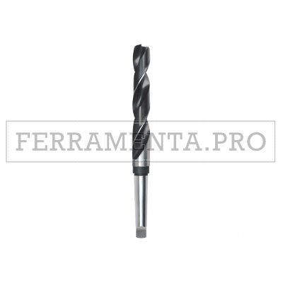 RUKO Punte elicoidali DIN 345 Tipo N Cono Morse Rettificate HSS Lucide/Nere