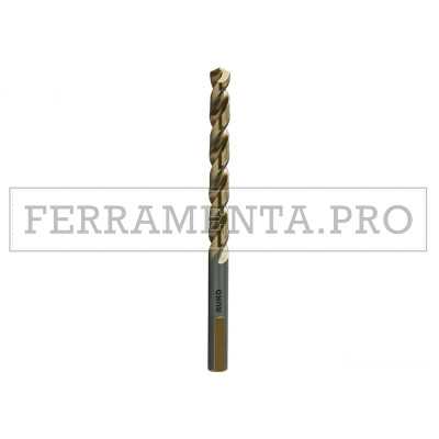 RUKO Punte elicoidali DIN 338 Tipo UNI Rettificate HSSE-Co5 Oro/Nere