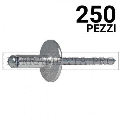 250 pezzi Rivit AFL16 - Rivetto Alluminio/Acciaio  4,8x16,0 TL16