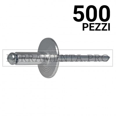 500 pezzi Rivit AFL12 - Rivetto Alluminio/Acciaio  4,0x14,0 TL12