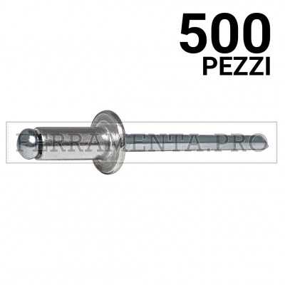 500 pezzi Rivit AFT - Rivetto Alluminio/Acciaio TT  4,8x14,0