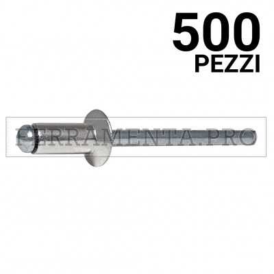 500 pezzi Rivit AFS - Rivetto Alluminio/Acciaio TS9,0  4,8x12,0