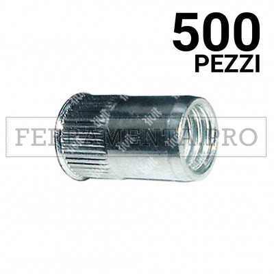 500 pezzi Rivit FRC - Z - Rivsert Fe f.9,0 ss0,5 - 3,0 Zigr.  M6/030