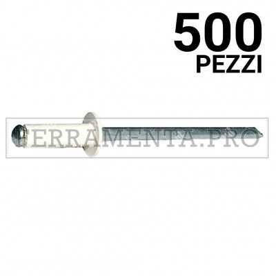 500 pezzi Rivit AFT1013 - Rivetto Alu/Acciaio TT BIANCO PERLA  4,8x12,0
