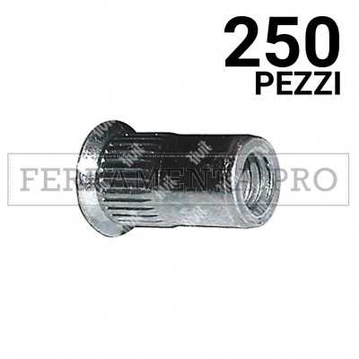 250 pezzi Rivit FSC - Z - Rivsert Fe f.11,0 ss2,0 - 4,5 Zigr.  M8/045