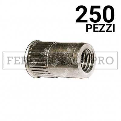 250 pezzi Rivit IRC - Z - A2 - Rivsert Inox A2 f.11,0 ss1,0 - 3,5 Zigr.  M8/035