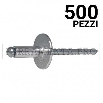 500 pezzi Rivit AFL12 - Rivetto Alluminio/Acciaio  4,0x16,0 TL12