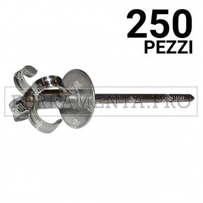 250 pezzi Rivit FIORIV14 - Rivetto Alluminio/Acciaio f.5,25  5,0x25,0 TL14