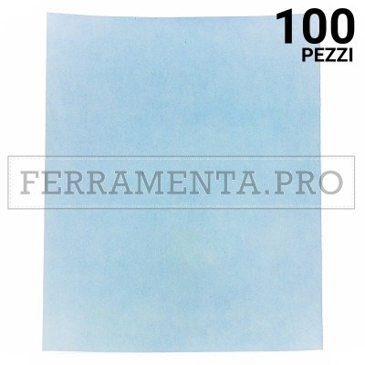 100 pezzi FOGLIO di CARTA in LATTICE 230x280mm G100 FOGLIO di CARTA ABRASIVA IMPERMEABILE in LATTICE AL CARBURO DI SILICIO 230x280mm