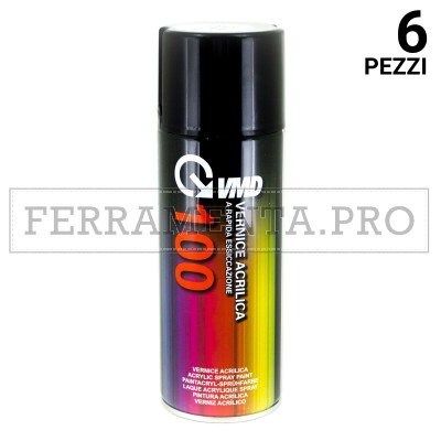 6 pezzi VERNICE ACRILICA SPRAY VMD 400ml BIANCO PERLA VERNICE RAL ACRILICA SMALTO SPRAY BOMBOLETTA 400ml VMD VARI COLORI