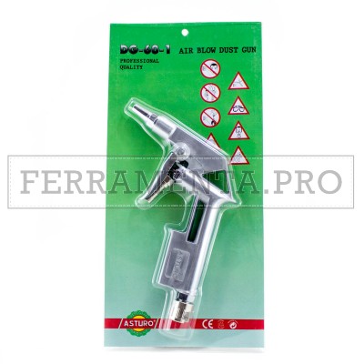 PISTOLA PROFESSIONALE SOFFIAGGIO in ALLUMINIO per COMPRESSORE ARIA COMPRESSA LAVORO AUTO MOTO