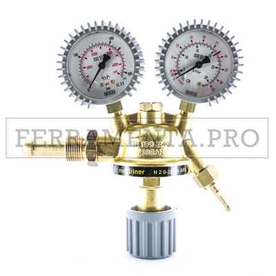 RIDUTTORE di PRESSIONE per CO2 e ARGON con 2 MANOMETRI per SALDATRICI MIG MAG TI