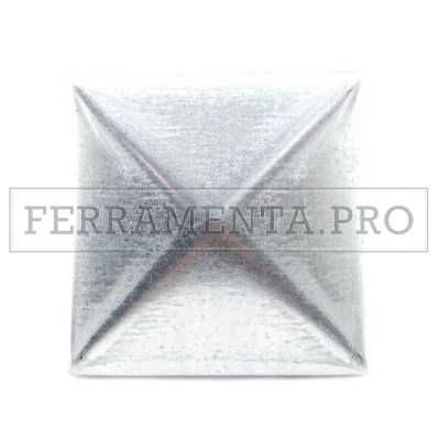 COPRIPILASTRO QUADRO QUADRATO ZINCATO COMBIARIALDO 340Z per CANCELLI