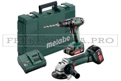 Metabo Combo Set 2.4.4 18 V Macchine a batteria nel kit in Valigetta in plastica