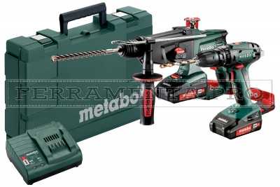 Metabo Combo Set 2.3.4 18 V Macchine a batteria nel kit in Valigetta in plastica
