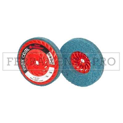 DISCO ABRASIVO INOXCOOL FINITURA LUCIDATURA PULIZIA INOX ALLUMINIO ATTACCO M14