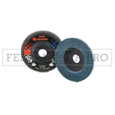 10 pz DISCO LAMELLARE LEGGERO 115 mm ABRASIVO BLUE INOX ACCIAIO FERRO METALLO