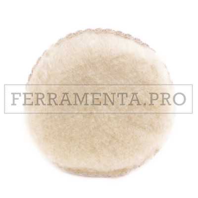 DISCO RUOTA in LANA MERINOS VELCRATO per LUCIDATURA AUTO CARROZZERIA VERNICI METALLI ACCIAIO