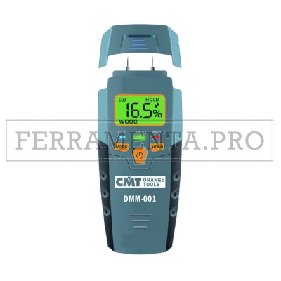 MISURATORE DIGITALE di UMIDITÀ CMT DMM-001 per LEGNO MATERIALI COSTRUZIONE