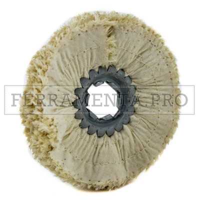 DISCO RUOTA in SISAL MISTO COTONE IMPREGNATO per PRE LUCIDATURA INOX ACCIAIO METALLI