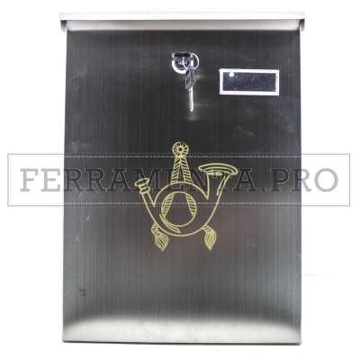 CASSETTA per POSTA POSTALE BUCA LETTERE in ACCIAIO INOX 325 x 220 x 110
