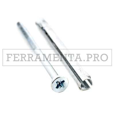 TASSELLO FISSAGGIO METALLICO ETM per SERRAMENTI in LEGNO PVC ALLUMINIO con VITE