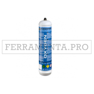 BOMBOLA GAS OSSIGENO 950ml USA e GETTA per SALDATURA OSSIACETILENICA METALLI 