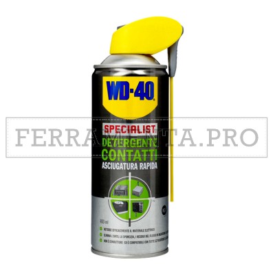 WD 40 SPECIALIST DETERGENTE CONTATTI SPRAY ASCIUGATURA RAPIDA 400ml per CIRCUITI