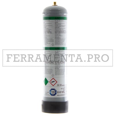 BOMBOLA GAS ARGON 1l USA e GETTA per SALDATURA MIG TIG METALLI ACCIAIO ALLUMINIO