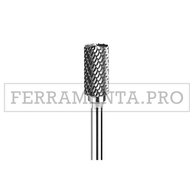 FRESE IN CARBURO DI TUNGSTENO FORMA CILINDRICA CON TAGLI IN TESTA TAGLIO DIAMANTE per FINITURA SBAVATURA METALLI LEGNO PLASTICA 