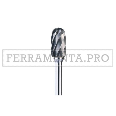 FRESE IN CARBURO DI TUNGSTENO FORMA CILINDRICA SFERICA TAGLIO ALLUMINIO per  SBAVATURA METALLI LEGNO PLASTICA 
