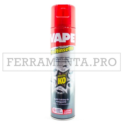 SPRAY INSETTICIDA VAPE MULTINSETTO 400 ml per FORMICHE SCARAFAGGI ZANZARE